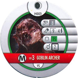 Goblin Archer Horde Token Hobbit Heroclix Starter Set H003