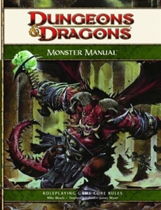 Monster Manual hardcover core rulebook (D&D 4th Edition RPG)